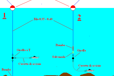 TECNICA A RECUPERO CON GALLEGGIANTE ALLUNGATO "PENNINO"